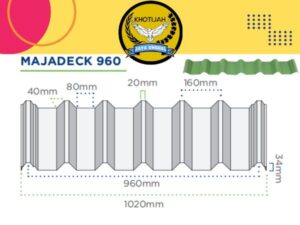ATAP MAJADECK 960 – Atap Baja Ringan Premium untuk Industri dan Komersial